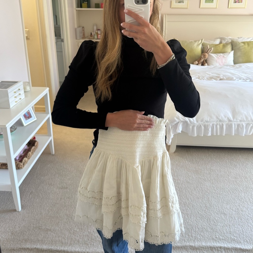 Maria Cher Ivory Skirt